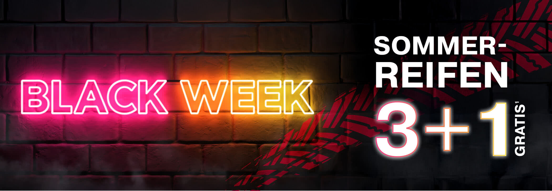 Service Black Deal: Sommerreifen-Aktion 3+1¹