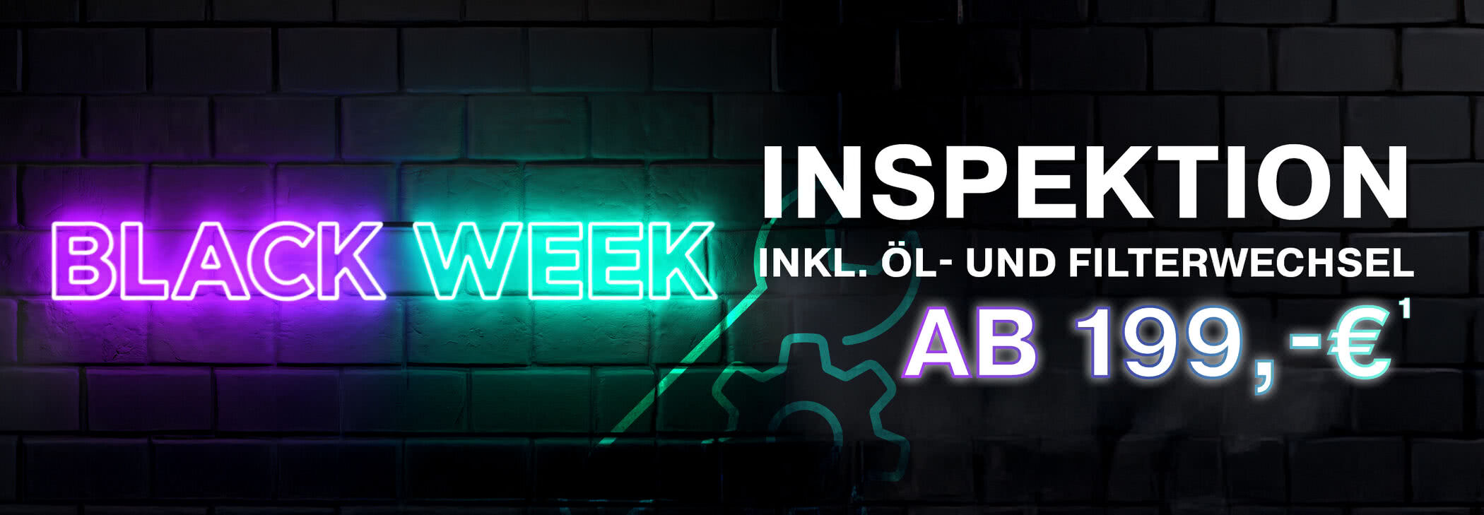 Service Black Deal: Inspektion inkl. Öl- und Filterwechsel ab 199,- €¹