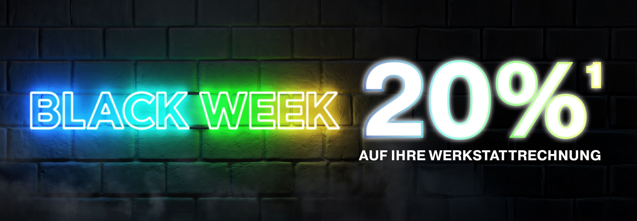 Service Black Deal: 20 % Rabatt auf Ihre Werkstattrechnung¹