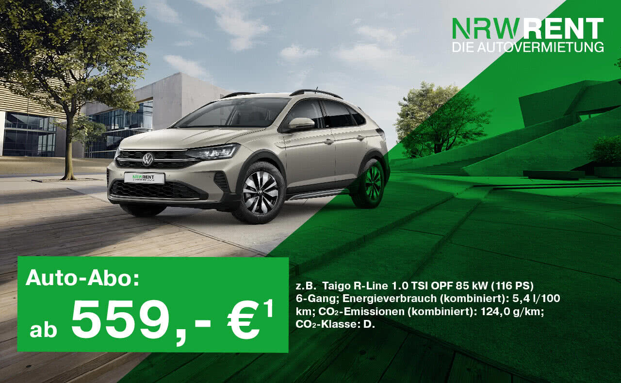 Der VW Taigo R-Line im Auto