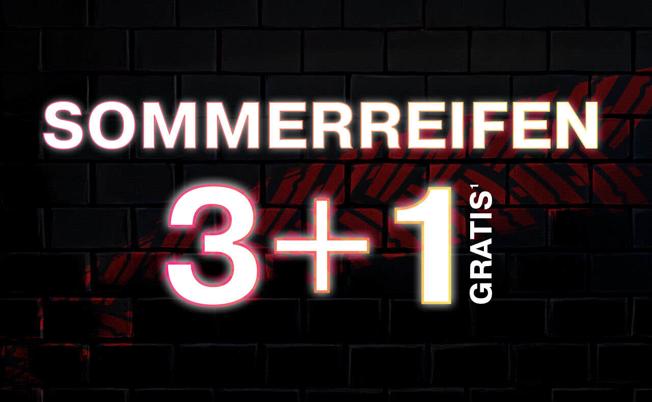 Sommerreifen-Aktion 3+1¹