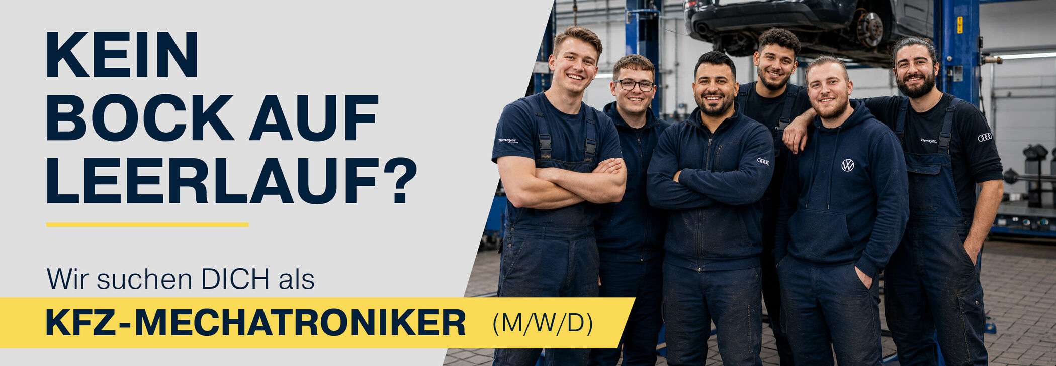 Kfz-Mechatroniker bei Tiemeyer werden!
