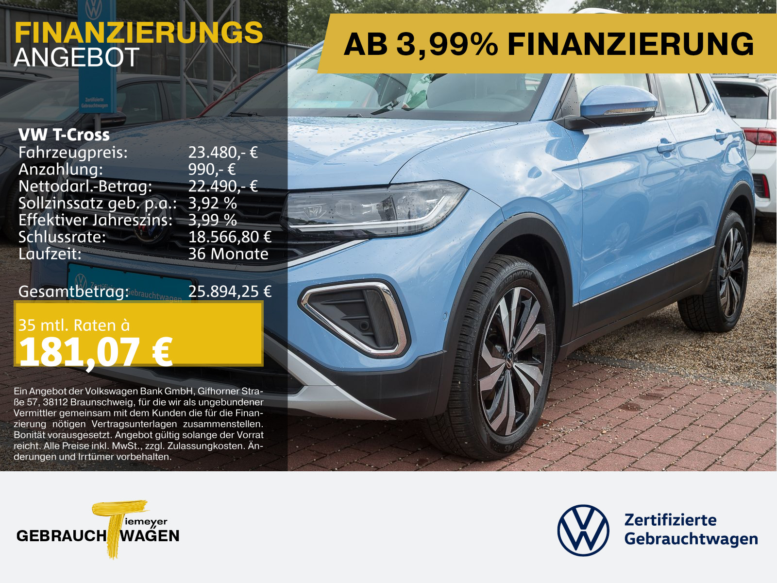 Volkswagen T-Cross 1.0 TSI