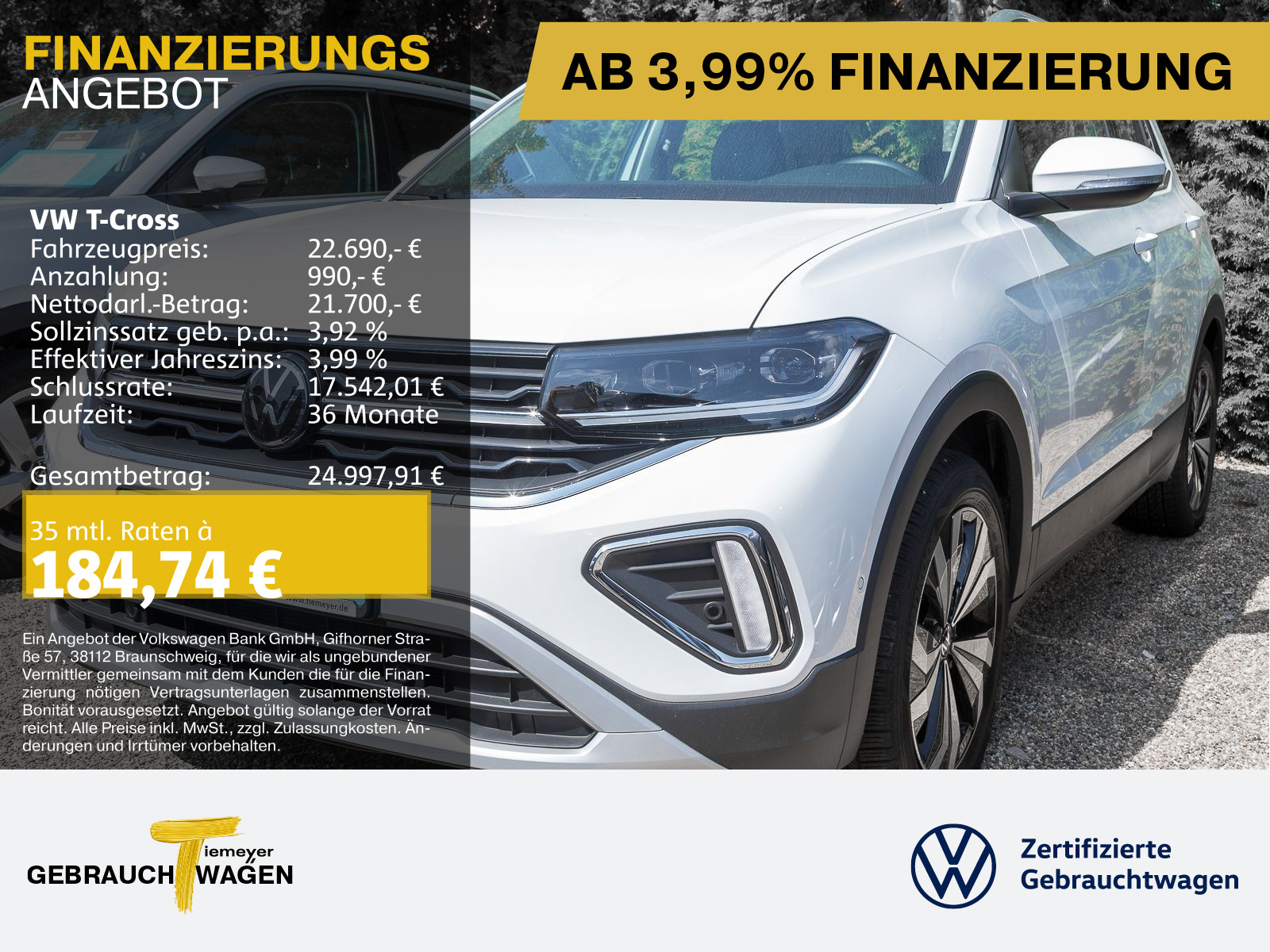 Volkswagen T-Cross 1.0 TSI
