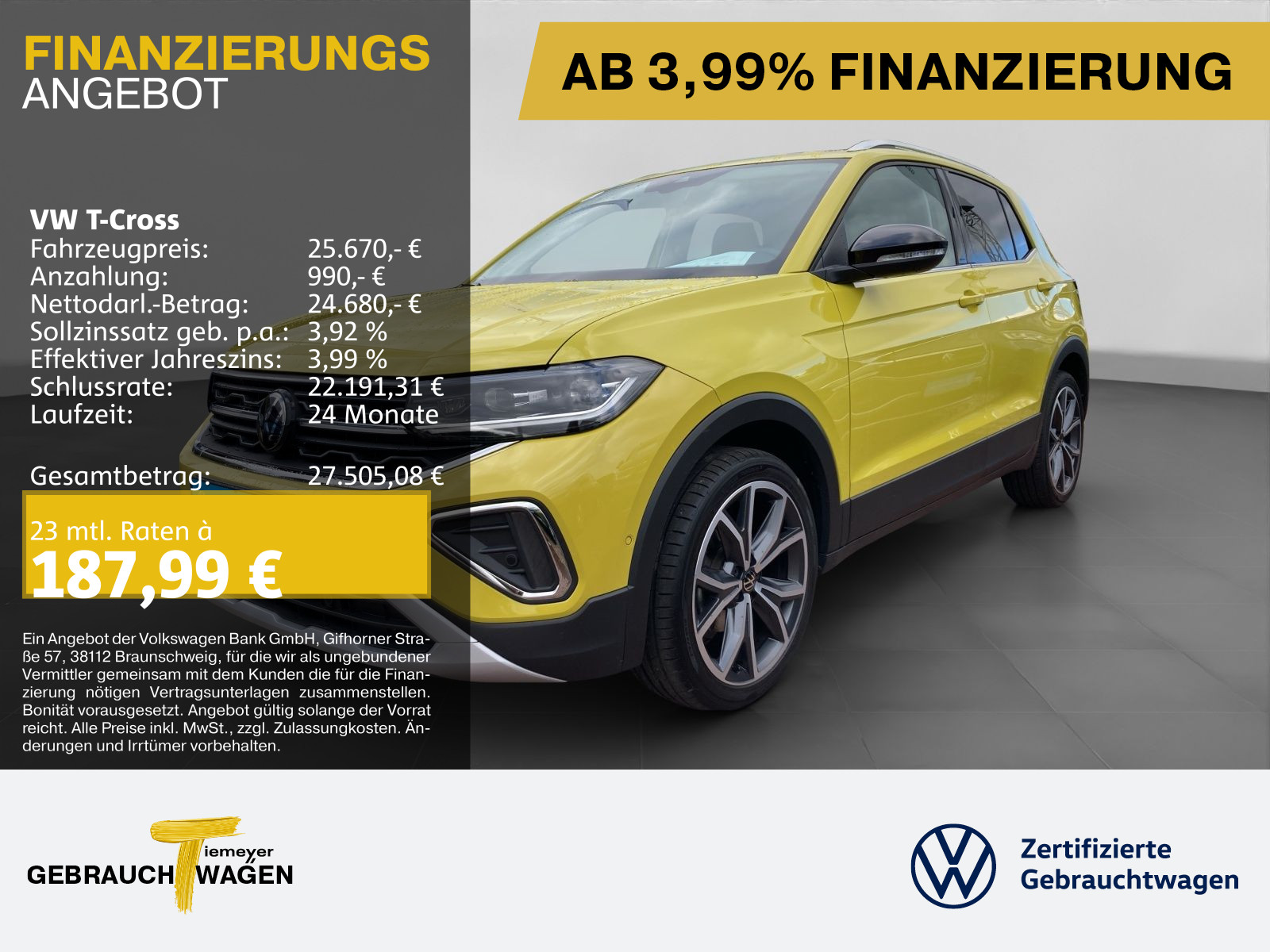 Volkswagen T-Cross 1.0 TSI