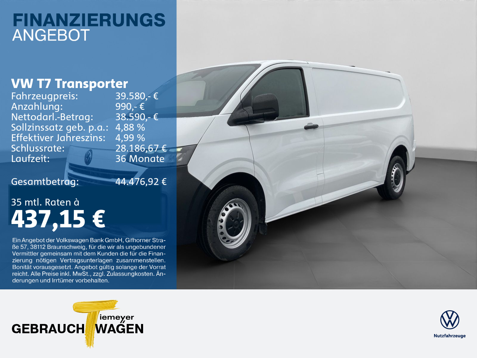 Volkswagen T7 Transporter Kasten