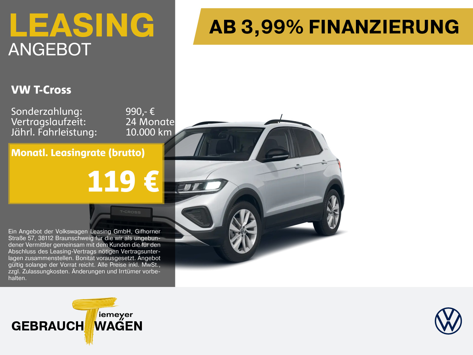 Volkswagen T-Cross 1.0 TSI