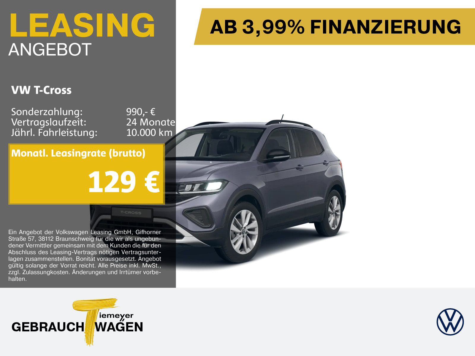 Volkswagen T-Cross 1.0 TSI