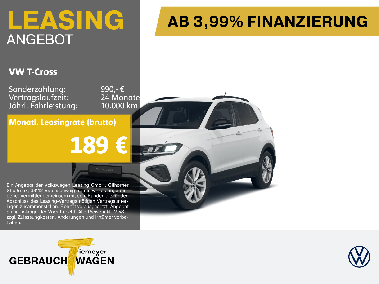 Volkswagen T-Cross 1.0 TSI